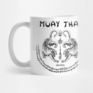 Muay Thai Tiger Sak Yant Tattoo Kickboxing Thailand Mug